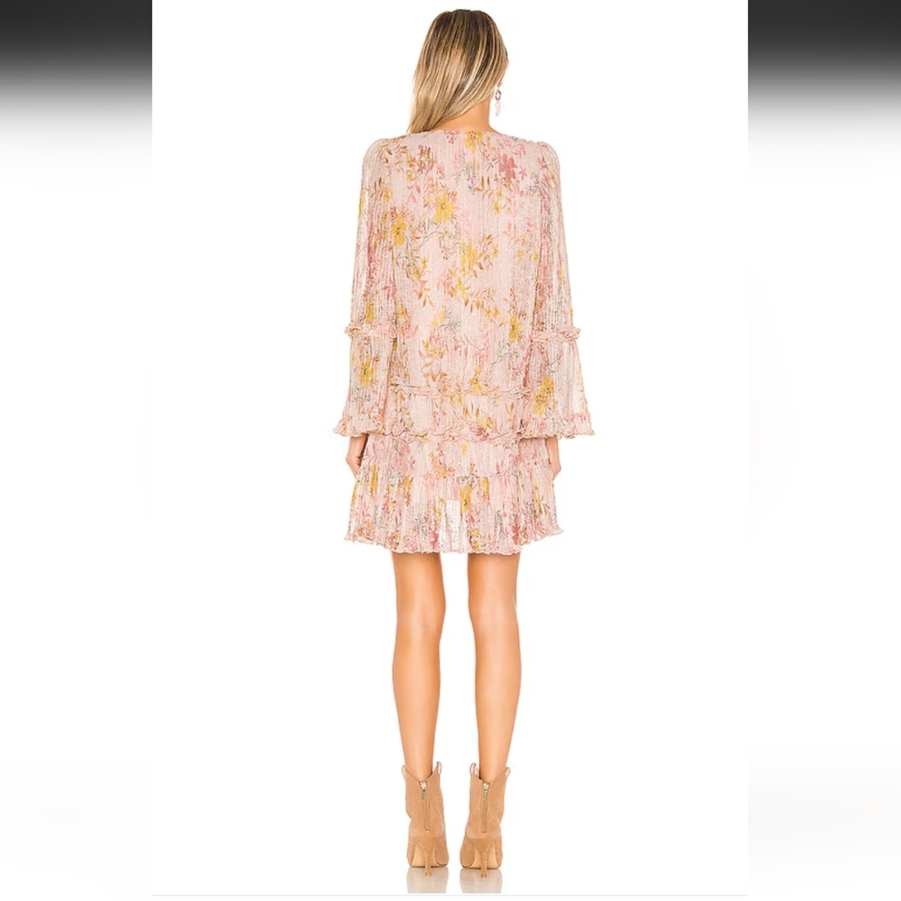 Tularosa Evelyn Dress In Lt Rose Floral View 3